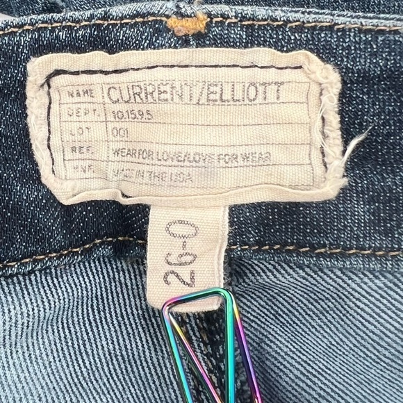 Current/Elliott The Legging Super Stretch Deep Skinny Jeans Size 26 (0) Women's - Picture 2 of 5